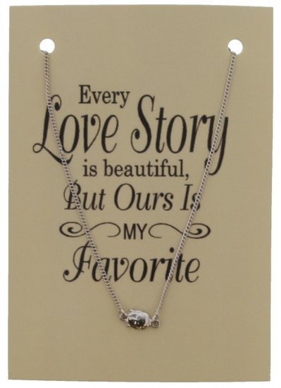 Giftcard met ketting buddha - Zilver - Medase