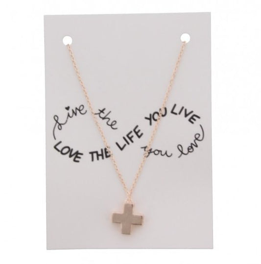 Giftcard met ketting - Cross - Medase