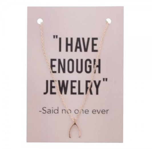 Giftcard met ketting - Wishbone - Medase