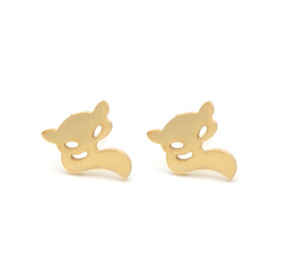 Giftcard met oorbellen - Foxy goud - Medase