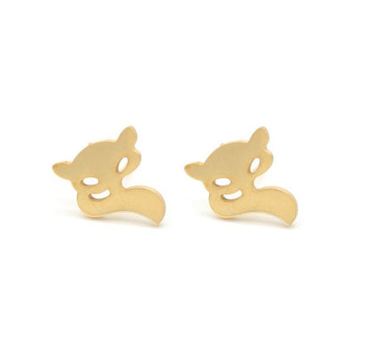 Giftcard met oorbellen - Foxy goud - Medase
