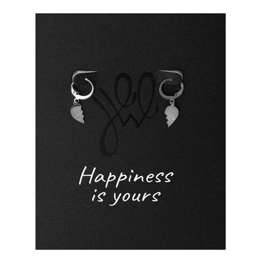Giftcard Stainless steel oorbellen - mom my hero - Zilver - Medase