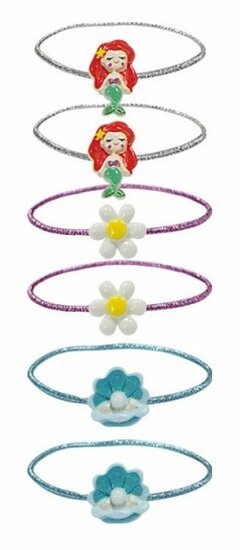Glitter haarelastiekjes mermaid - Medase