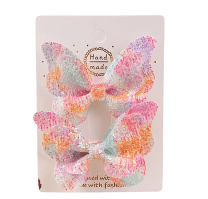 Glitter Vlinder Haarspeldjes - Div kleuren - Set van 2 Stuks - Medase