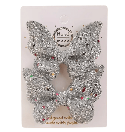 Glitter Vlinder Haarspeldjes - Div kleuren - Set van 2 Stuks - Medase