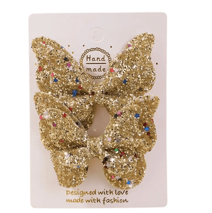 Glitter Vlinder Haarspeldjes - Div kleuren - Set van 2 Stuks - Medase