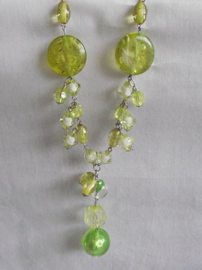Groene kralen ketting - Medase