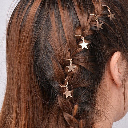 Haar Piercings ster goud - Medase