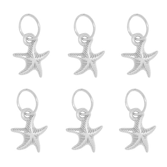 Haar Piercings zeester - Zilver - Medase