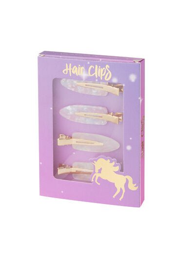 Haarclips set cadeau doosje - Goud multi - Medase