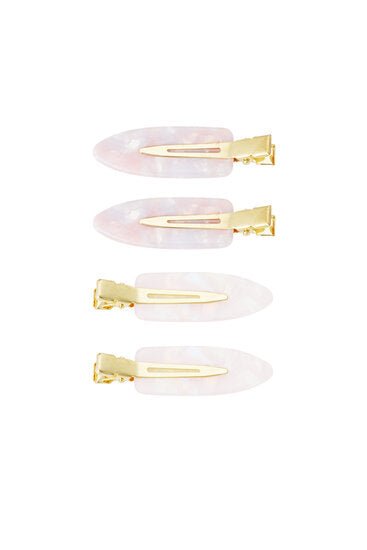 Haarclips set cadeau doosje - Goud multi - Medase