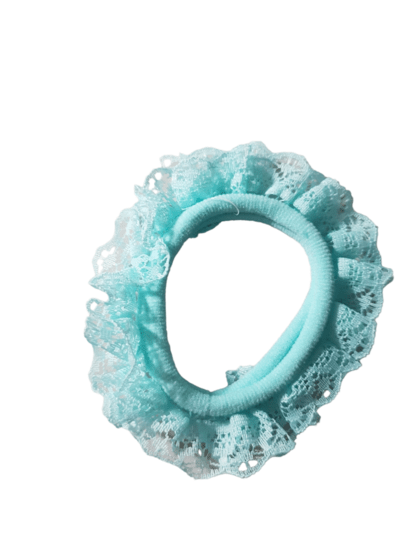 Haarelastiek kant - Blauw - Medase