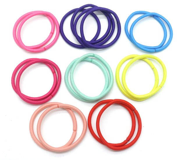 Haarelastieken bright - Set 18 stuks - Medase
