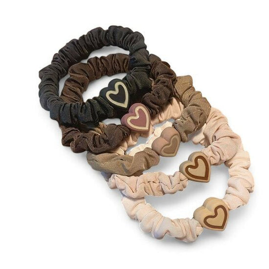 Haarelastieken heart set/5 - Medase