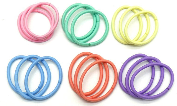 Haarelastieken pastel - Set 18 stuks - Medase