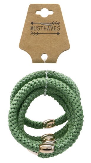 Haarelastieken set/5 - Groen - Medase