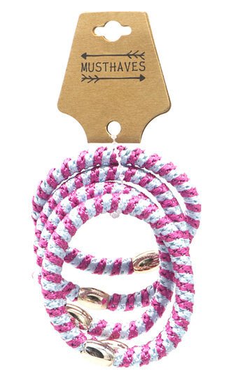 Haarelastieken set/5 - Roze/Blauw - Medase