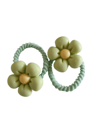 Haarelastiekjes flower - Groen - Medase