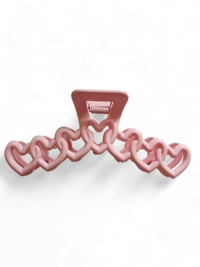 Haarklem hearts - Licht roze - Medase