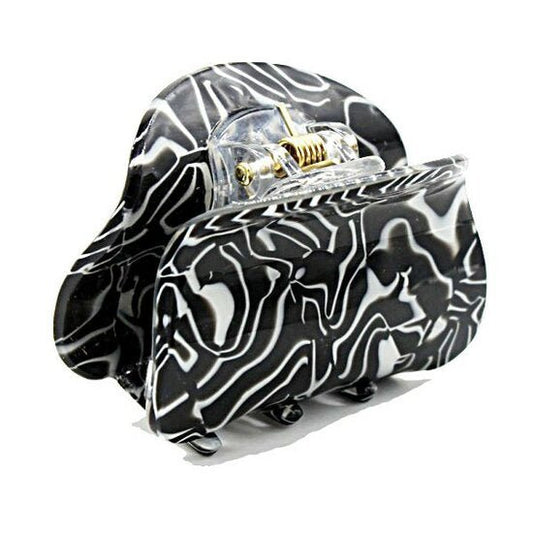 Haarklem mini cloudy - Zwart - Medase