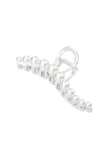 Haarklem zilveren bolletjes - Zilver - Medase
