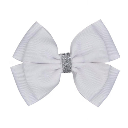 Haarspeld strik met glitterbandje - diverse kleuren - Medase