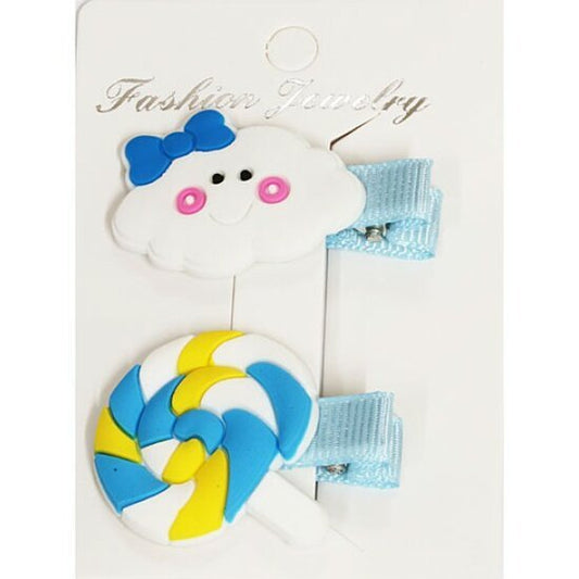 Haarspeldjes candy cloud - Blauw - Medase