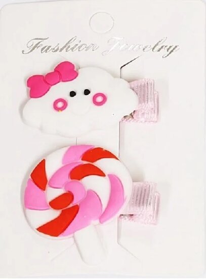 Haarspeldjes candy cloud - Roze - Medase