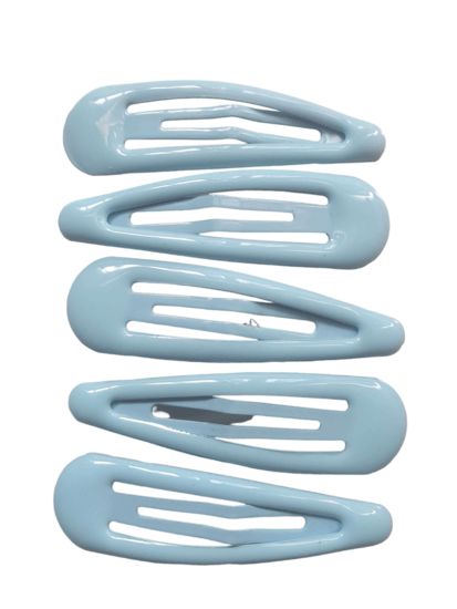 Haarspeldjes/klik klak speldjes set/5 - Blauw - Medase