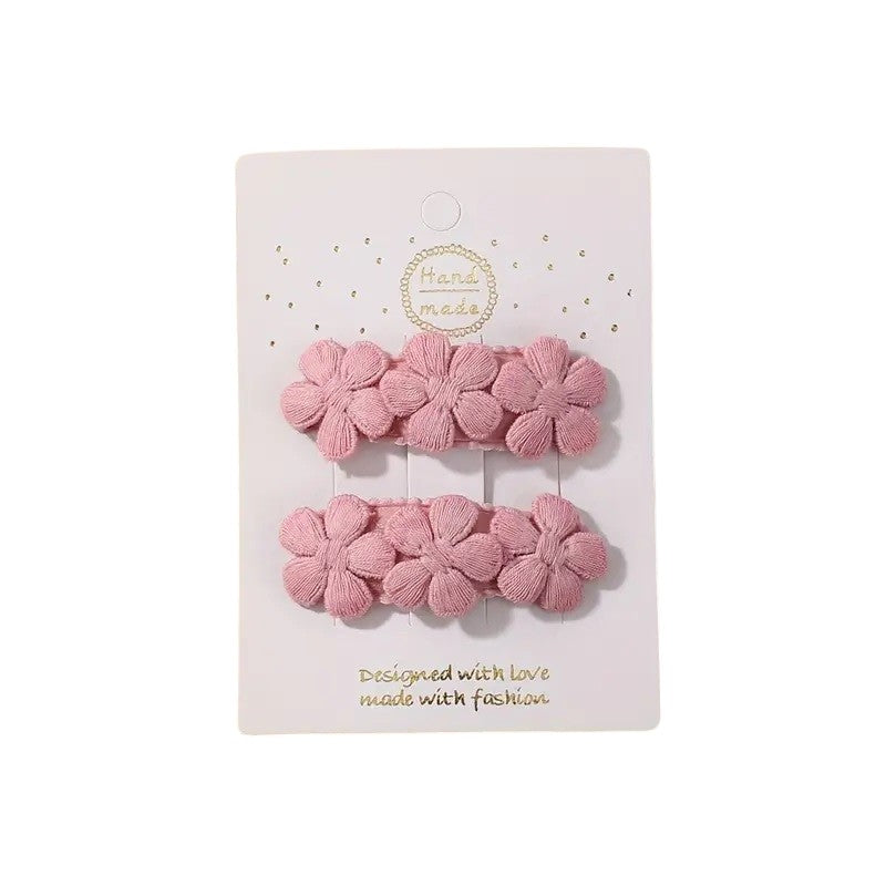 Haarspeldjes/klik klak speldjes madelief - Roze