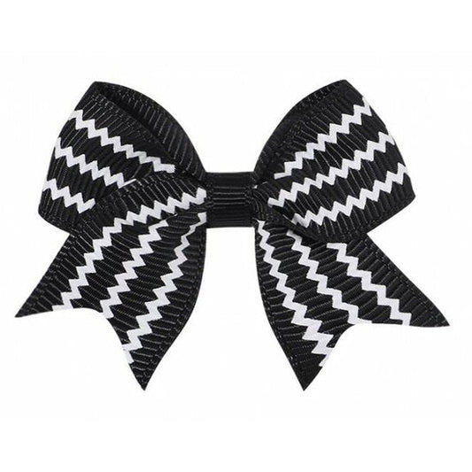 Haarstrikje zwart/wit chevron - Medase
