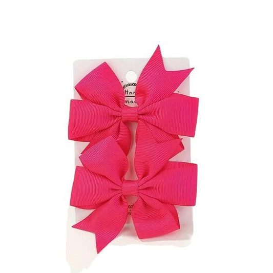 Haarstrikken set/2 - Hard roze - Medase
