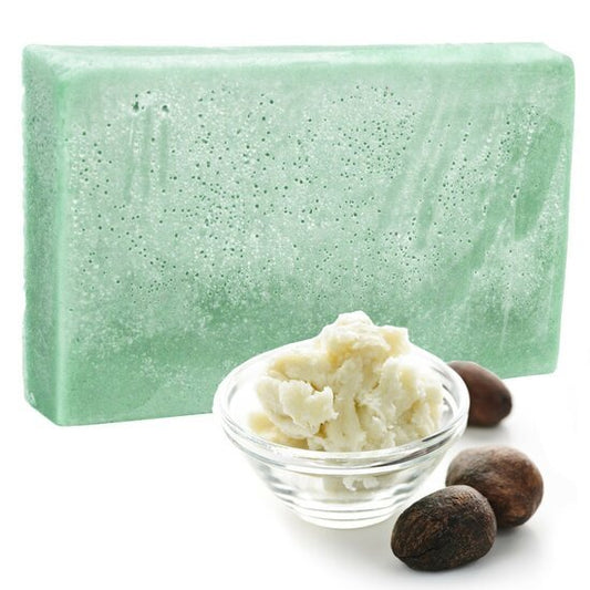 Handgemaakte Luxe Dubbel Boter zeep - Minty Oils. (Groene munt en Patchouli) - Medase