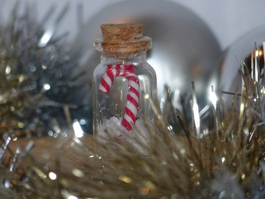 Handmade Decoratie - Candy cane jar - Medase