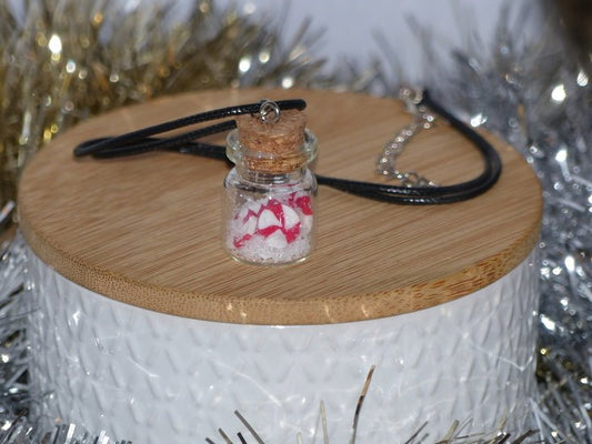 Handmade ketting - Candy cane jar - Medase