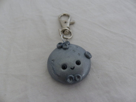 Handmade moon sleutelhanger - zilverkleurig - Medase