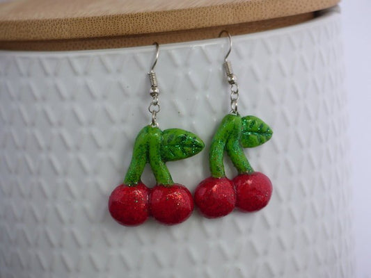 Handmade oorbellen - Cherry's - Medase