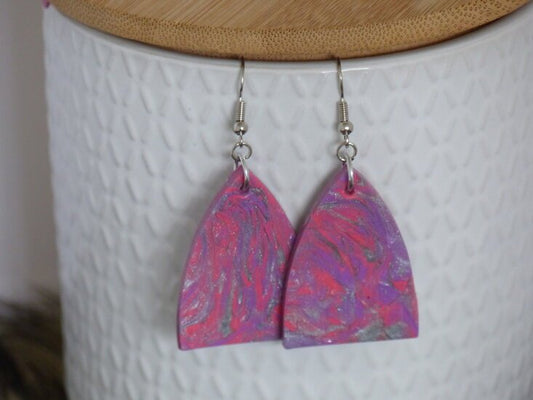 Handmade oorbellen - Pink Party mix - Medase