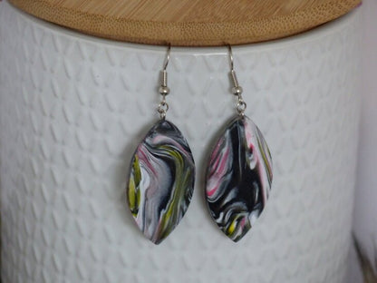 Handmade ovalen oorbellen - Multi mix - Medase