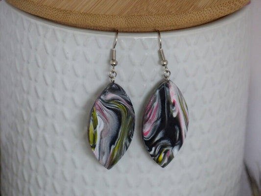 Handmade ovalen oorbellen - Multi mix - Medase