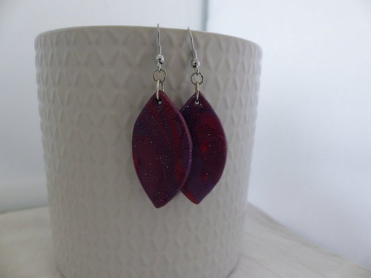 Handmade ovalen oorbellen - Multicolor - Medase