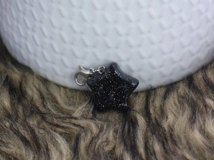 Handmade ster bedel - Little black one - Medase