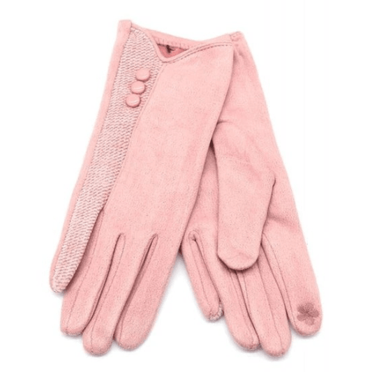 Handschoenen button - Roze - Medase
