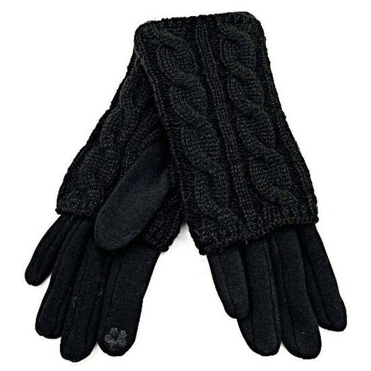 Handschoenen knitted - Black - Medase