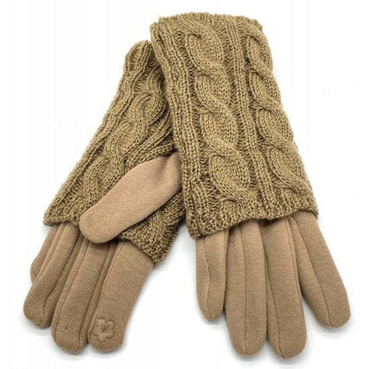 Handschoenen knitted - Bruin - Medase