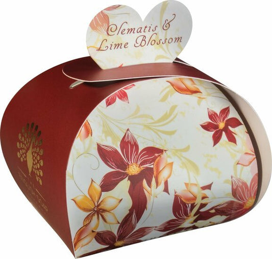 Hartjesvormige zeep 3 stuks van 20 gram - Clematis & Lime Blossom - Medase