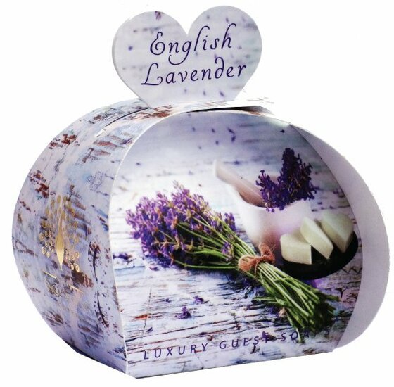 Hartjesvormige zeep 3 stuks van 20 gram - English Lavender - Medase