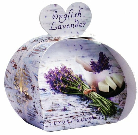 Hartjesvormige zeep 3 stuks van 20 gram - English Lavender - Medase