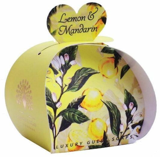 Hartjesvormige zeep 3 stuks van 20 gram - Lemon & Mandarin - Medase