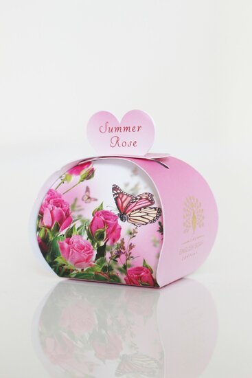 Hartjesvormige zeep 3 stuks van 20 gram - Summer Rose - Medase